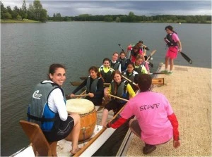 Equipo femenino de Dragon Boat Pinatar