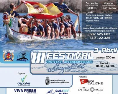 IV FESTIVAL INTERNATIONAL DRAGON BOAT 2016 San Pedro del Pinatar