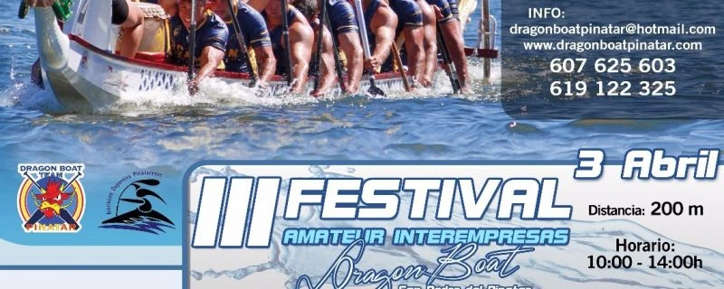 IV FESTIVAL INTERNATIONAL DRAGON BOAT 2016 San Pedro del Pinatar